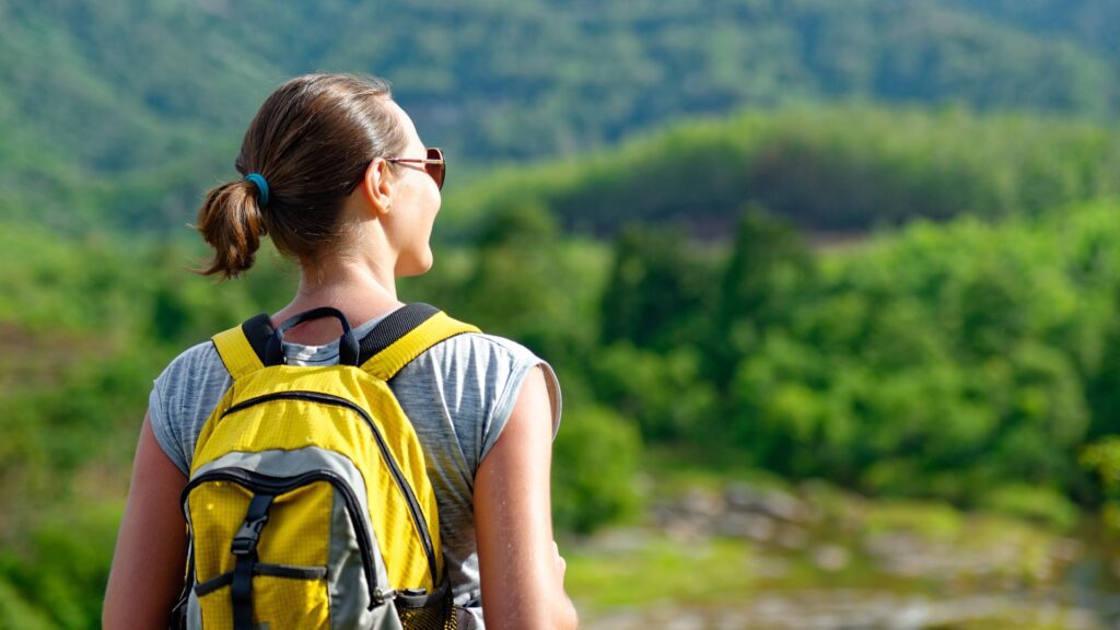 Traveling with a backpack