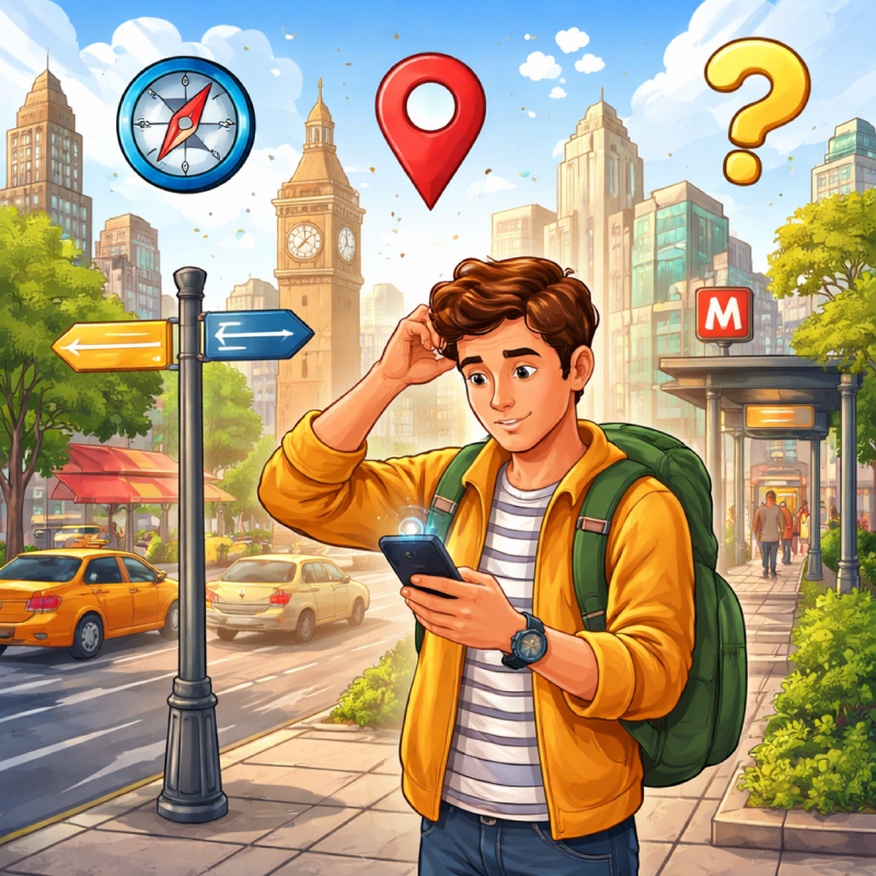 How to navigate in cities without a map